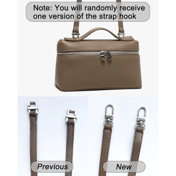 Chic Small Leather Crossbody Tote with Zipper Closure – Luxury Accessory - Picture 6 of 7